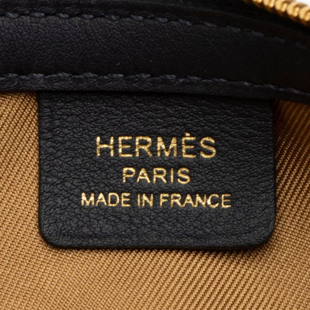 Hermes Silk Calfskin Sursoie To Go Pouch - Picture 8 of 9